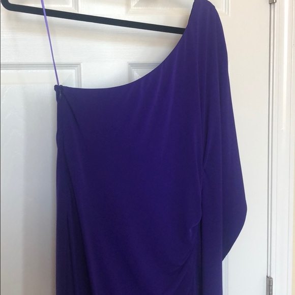 Trina Turk One Shoulder Purple Dress - Picture 2 of 5